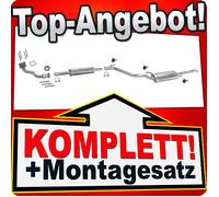 Auspuff für VW VENTO 1.8 75PS 08.1993-06.1995 +Rohr Vorne Auspuffanlage