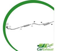 Auspuff für VW VENTO 1.9 D für ohne Kat. 08.1993-1998 Schalldämpfer