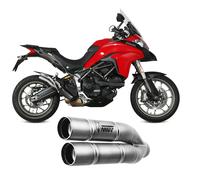 Auspuff Genehmigt MIVV Double Gun Edelstahl DUCATI MULTISTRADA 950 / S 2017 2021