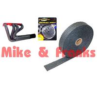 Auspuff Hitzeband 25mm x 1m Harley Davidson Suzuki Intruder Honda Ducati Yamaha