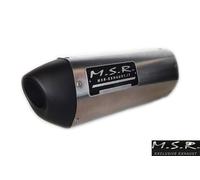 AUSPUFF HOMOLOGIERT MSR ROLLER PEUGEOT GEOPOLIS 250 MOTOR PIAGGIO 2005 2006 2007 2008 2009 2010 2011 2012 QUADSTREET TWO-TONE EDELSTAHL ENDE DER SERIE