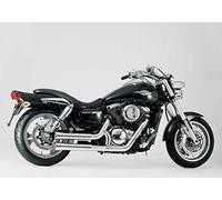 Auspuff kompatibel mit SUZUKI VL 800 Intruder LC Volusia 2001-2016 WVBM FALCON Double Groove Komplettan