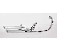 Auspuff kompatibel mit YAMAHA XV535 Virago 1996-2003 4MC FALCON Cromo Line 2 Schalldämpfer rechts inkl.