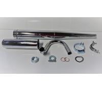 Auspuff Krümmer f Simson Roller SR50 SR80 Halter Schellen Satz 32mm Reso Tuning
