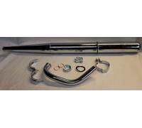 Auspuff Krümmer für Simson Schwalbe KR51/2 Dichtungen Schellen Set 32mm Tuning
