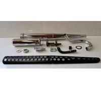 Auspuff Krümmer Hitzeschild für Simson S50 S51 S70 Enduro schwar Set 32mm Tuning