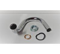 Auspuff Krümmer Krümmerset f Simson Roller SR50 SR80 chrom Set 32mm Tuning Reso