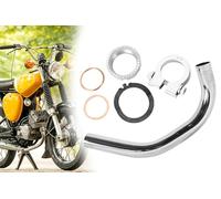 Auspuff Krümmer Tuning Ø 32mm für Simson S50 S51 S70 KR51/2 verchromt mit Mutter Dichtung Schelle