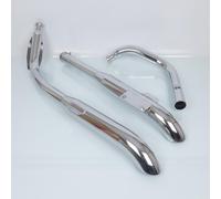 auspuff marving verchromt für motorrad honda 750 vt c shadow 1997 bis 2000 neu