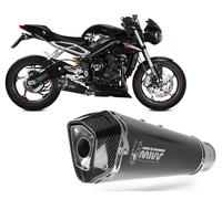 Delta Race Auspuffsystem mit EG-BE Carbon, Schwarz, Edelstahl Triumph Street Triple 765 Rs (euro 5)