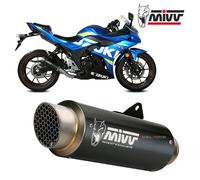 MIVV GP Pro Auspuff schwarz S.054.LXBP für Suzuki GSX-R 250 Endschalldämpfer schwarz Edelstahl