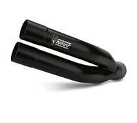 Auspuff Mivv SLIP-ON DOUBLE GUN BLACK STANDARD Kompatibel mit BENELLI LEONCINO 2017 > 2021 Euro4