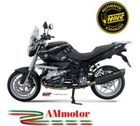 MIVV Suono Auspuff schwarz B.005.L9 für BMW R 1200 R 2008-20 Endschalldämpfer schwarz Edelstahl