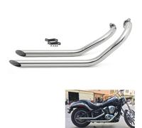 Auspuff Schalldämpfer Auspufftöpfe für Kawasaki Vulcan 900 VN900 Classic Custom