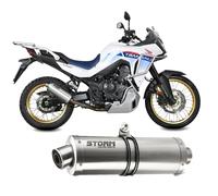 Auspuff Schalldampfer Oval Storm Edelstahl fur Honda XL750 TRANSALP 2023 > 2026