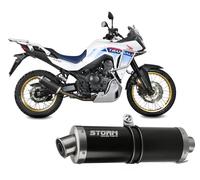 Auspuff Schalldampfer Oval Storm Schwarzer Inox Honda XL750 TRANSALP 2023 2026