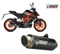 Auspuff slip-on exhaust MIVV GP PRO Black Black Inox kat KTM 125 DUKE 2021 2023