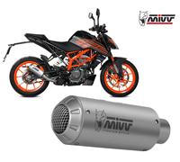 Auspuff slip-on exhaust MIVV MK3 Edelstahl fur KTM 125 DUKE 2021 > 2023