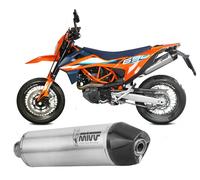 Auspuff slip-on exhaust MIVV STR1 Edelstahl fur KTM 690 SMC R LC4 2019 > 2020