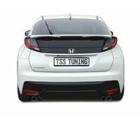 Auspuff Sportauspuff TSS Komplettanlage F1 2x76 li/re Honda Civic FK2 Bj 12-17