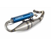 Auspuff Stage6 Pro Replica MK2 Blau Piaggio