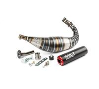 Auspuff Stage6 R/T 90 - 100cc CNC Rot / Schwarz Minarelli AM6