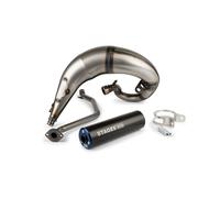 Auspuff Stage6 Streetrace high mount CNC blau / schwarz Beta RR 2012 / HM / Vent