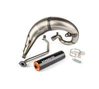 Auspuff Stage6 Streetrace high mount CNC orange / schwarz Rieju MRT