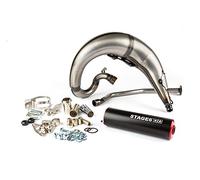 Auspuff Stage6 Streetrace high mount CNC rot / schwarz Derbi Senda