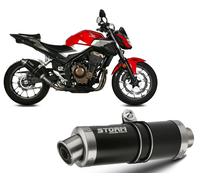 Auspuff Storm By Mivv Gp Edelstahl Schwarz Honda Cb 500 F 2019 > 2023