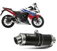 Auspuff Storm by Mivv Schalldampfer Gp Nero Stahl Honda Cbr 500 R 2013 > 2015