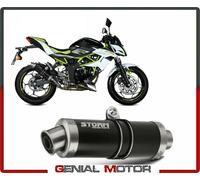 Auspuff Storm by Mivv Schalldampfer Gp schwarz Stahl Kawasaki Z 125 2019 > 2024