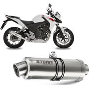Auspuff Storm by Mivv Schalldampfer Gp Stahl fur Honda Cb 500 F / X 2013 > 2015