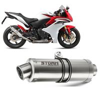Auspuff Storm by Mivv Schalldampfer Gp Stahl fur Honda Cbr 600 F 2011 > 2013