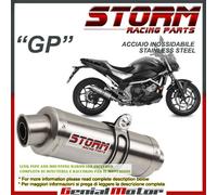 Auspuff Storm by Mivv Schalldampfer Gp Stahl fur Honda Nc 750 S / X 2016 > 2018