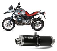 Auspuff Storm by Mivv Schalldampfer Oval Nero Stahl Bmw R 1150 Gs 1999 > 2003