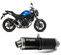 Auspuff Storm by Mivv Schalldampfer Oval Nero Stahl Suzuki Sv 650 2016 > 2022