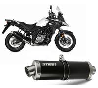 Auspuff Storm by Mivv Schalldampfer Oval Nero Suzuki V-strom 650 2017 > 2023