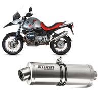 Auspuff Storm by Mivv Schalldampfer Oval Stahl fur Bmw R 1150 Gs 1999 > 2003