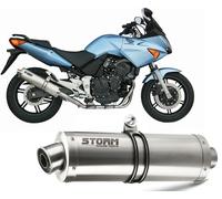 Auspuff Storm by Mivv Schalldampfer Oval Stahl fur Honda Cbf 600 2004 > 2010