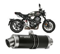 Auspuff Storm by Mivv schwarz Schalldampfer Gp Stahl Honda Cb 1000 R 2018 > 2022