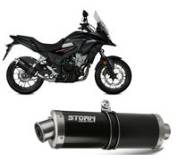 Auspuff Storm by Mivv schwarz Schalldampfer Oval Stahl Honda Cb 500 X 2017 2020