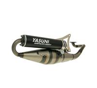Auspuff YASUNI ScooterZ schwarz kompatibel für Yamaha Aerox MBK Nitro Aprilia SR