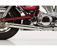 Auspuffanlage Falcon Slip On "Cromo Line - Slash Cut" Suzuki VS 1400 Intruder mit EG-BE