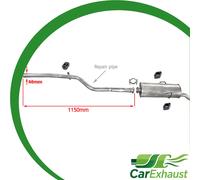 Auspuffanlage für CITROEN SAXO 1.0 1.1 50PS 60PS 1996-2004 Schalldämpfer