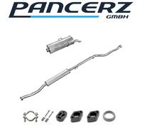 Auspuffanlage für Citroen Saxo 1.5 D 57/58PS ohne Kat 1996-2004