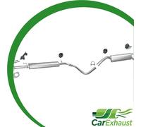 Auspuffanlage für FIAT STILO 1.6 16V 105PS Fließheck 2005-2006 Schalldämpfer