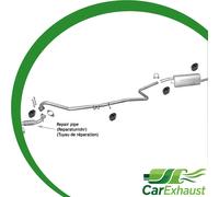 Auspuffanlage für FORD FUSION 1.4 TDCI ab 2002 +Rohr Auspuffanlage