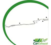 Auspuffanlage für FORD KA I 1.3 50/60PS 2000-2002 Schalldämpfer