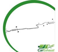 Auspuffanlage für FORD KA I 1.3 60PS 1996-2000 Schalldämpfer